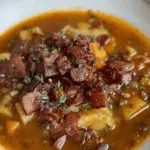 French Lentil Bacon Soup Recipe 