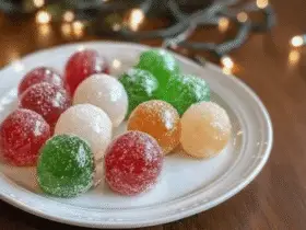 No Bake Christmas Jello Balls Recipe