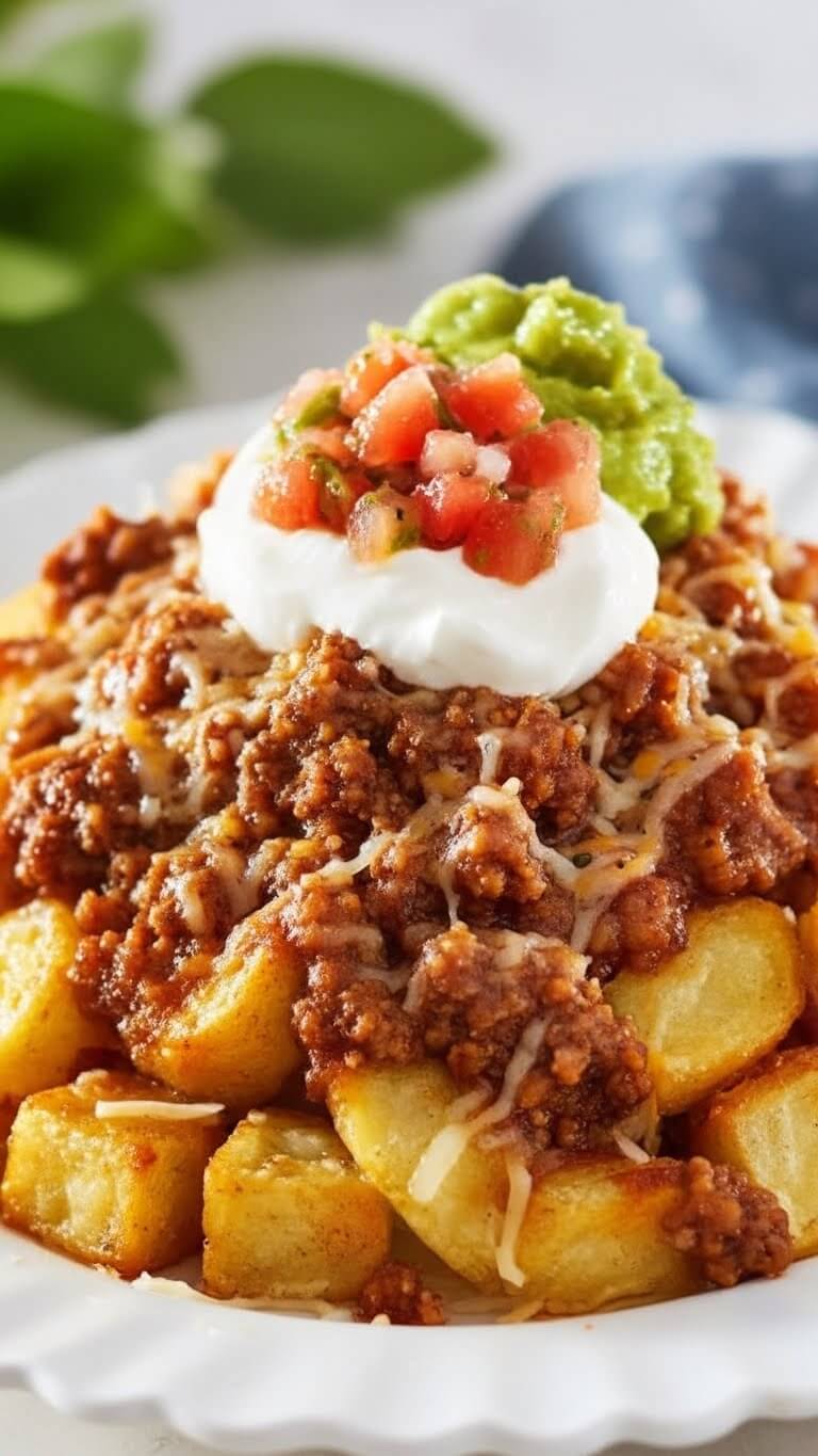 Cheesy Taco Potatoes 