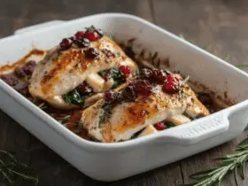 Cranberry Brie Stuffed Chicken Recipe