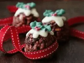 No Bake Rice Krispie Christmas Pudding Recipe
