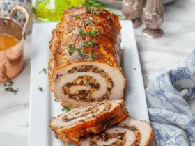 Christmas Stuffed Pork Roast Recipe