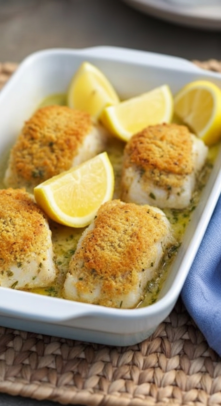 Ina Garten Baked Cod with Ritz Crackers