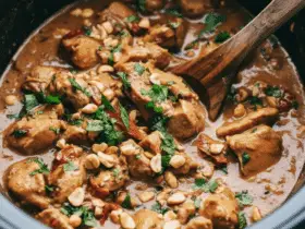 Rich and Creamy Peanut Chicken Recipe