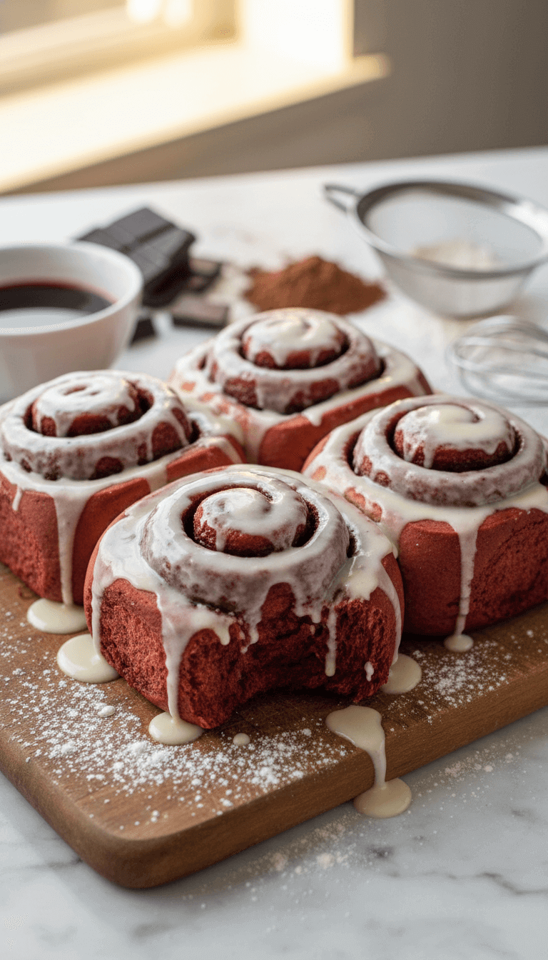 Red Velvet Cinnamon Rolls