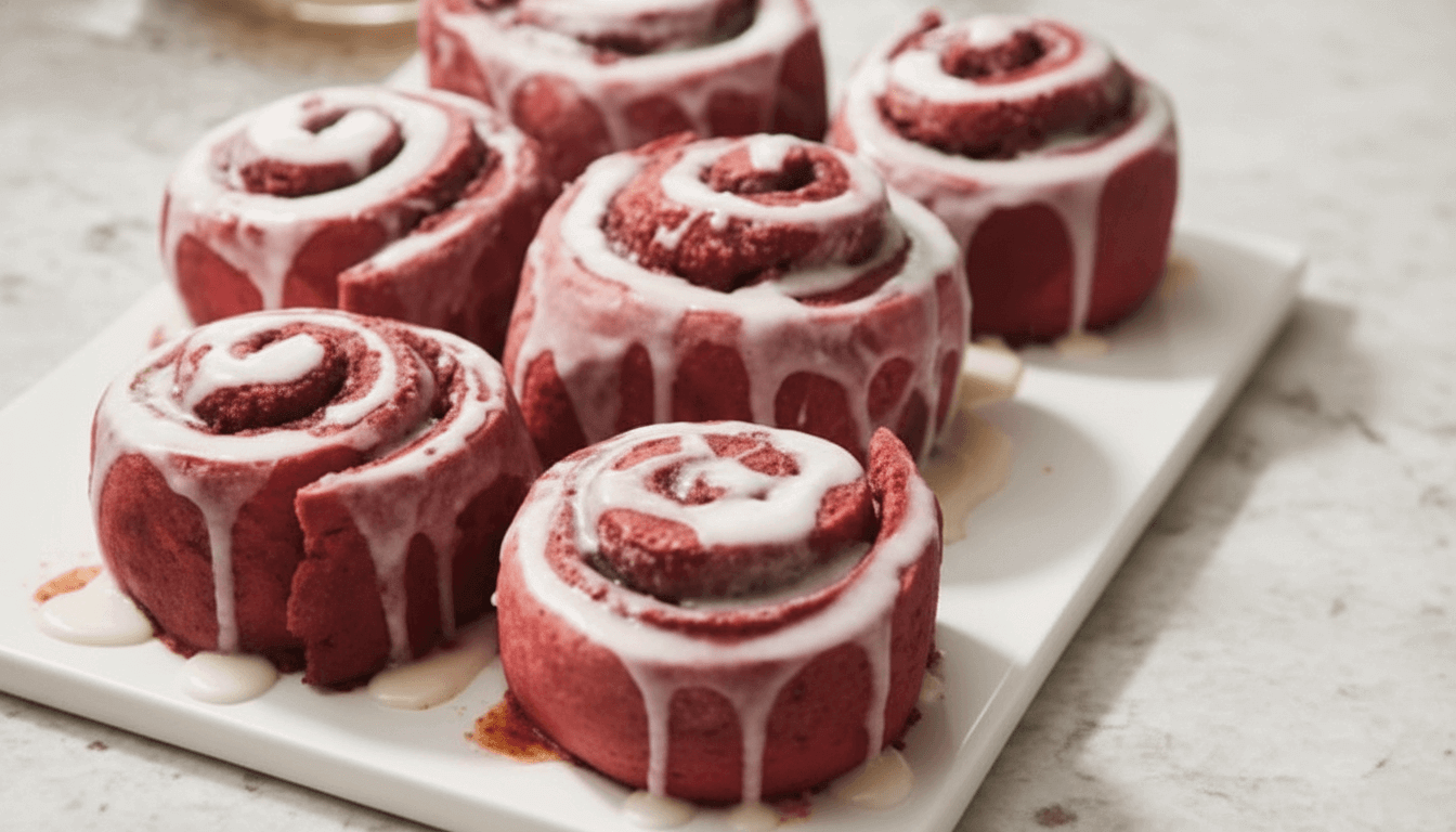 Red Velvet Cinnamon Rolls Recipe