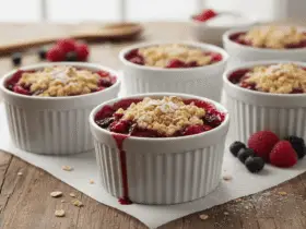 Ina Garten Tri Berry Crumbles Recipe