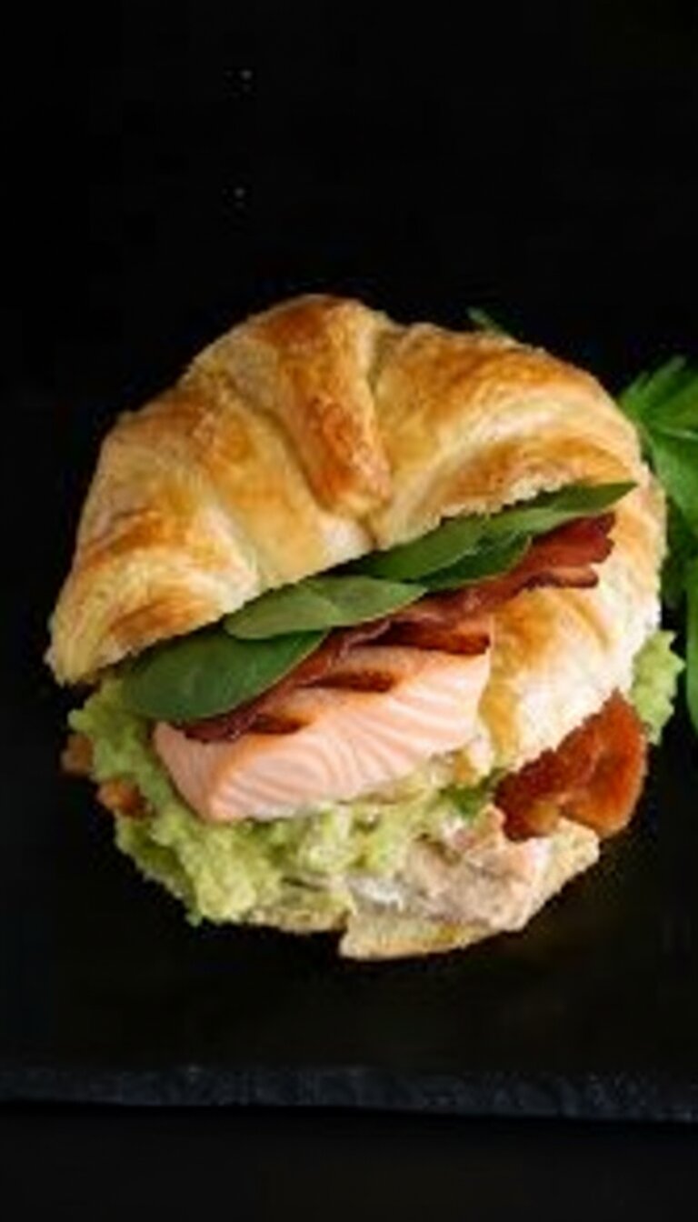 Ina Garten Salmon & Guacamole Sandwich