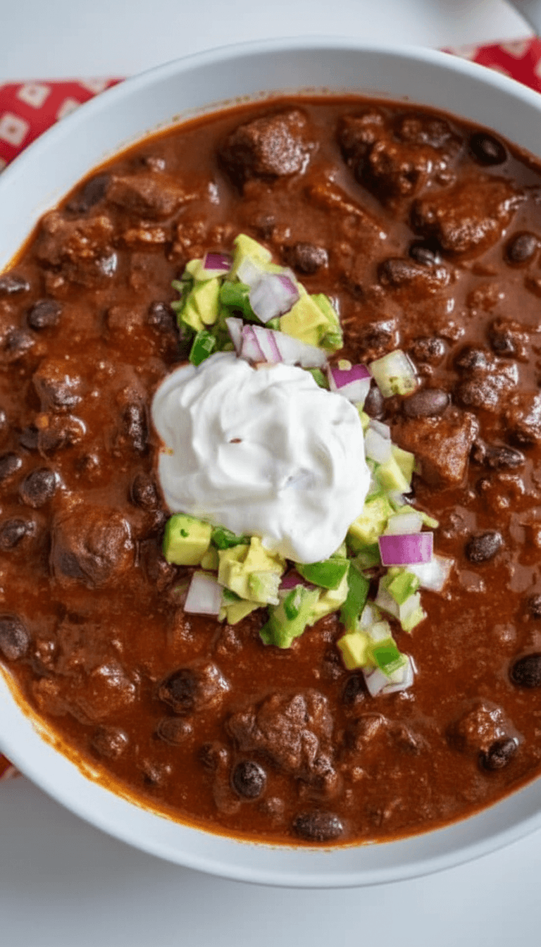 Bobby Flay's Beef and Black Bean Chili