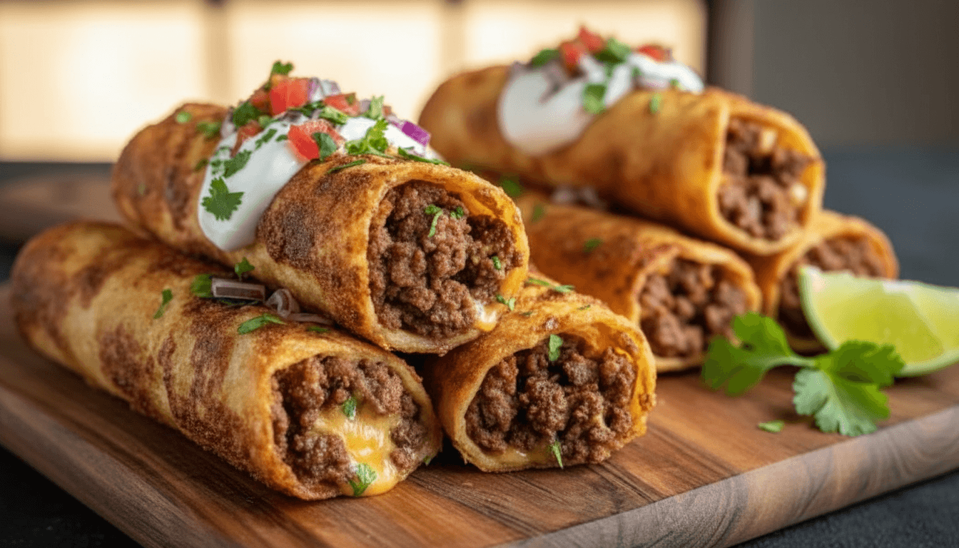 Crispy Keto Beef Taquitos Recipe