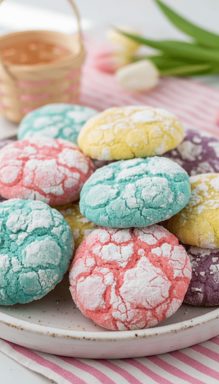 Springtime Crinkle Cookies