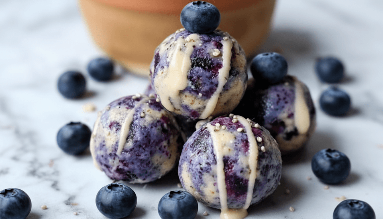 Blueberry Cheesecake Protein Bites Recipe