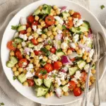 Mediterranean Chickpea Feta Salad Recipe