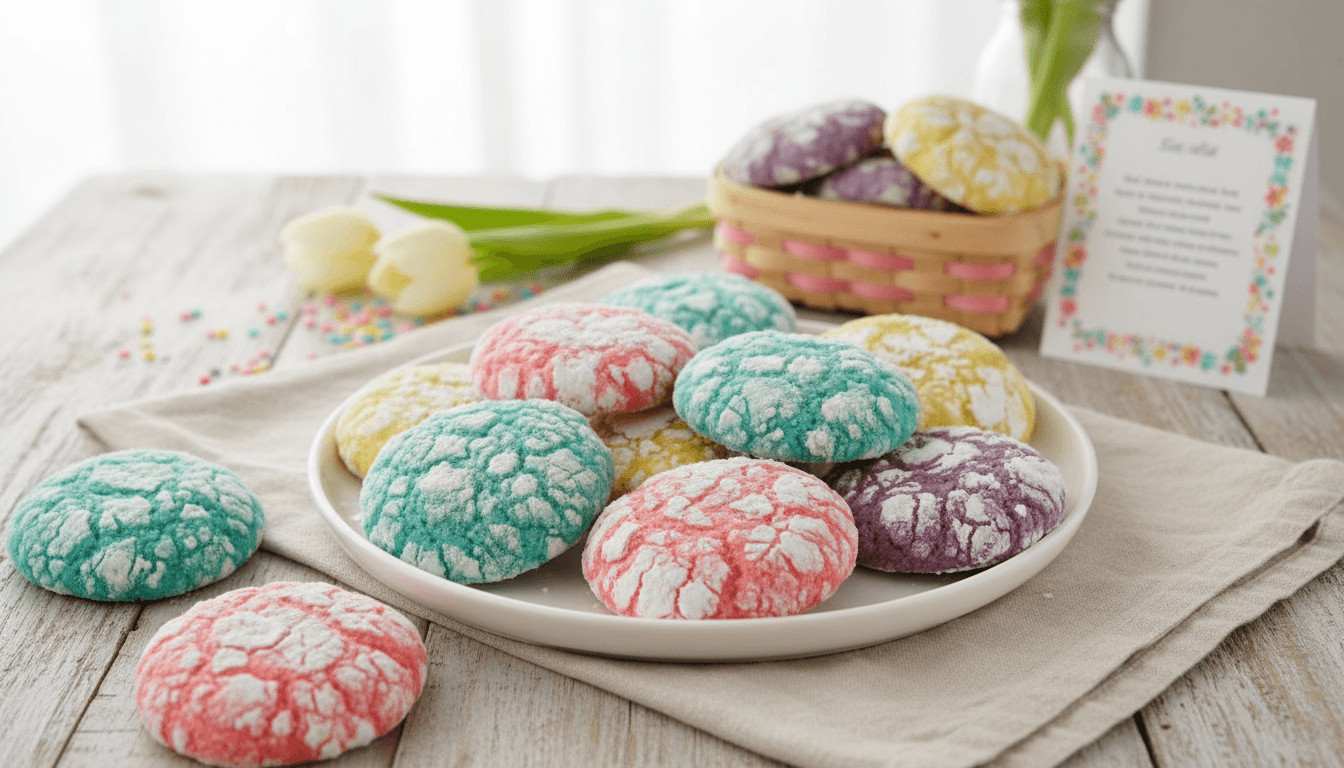 Springtime Crinkle Cookies Recipe