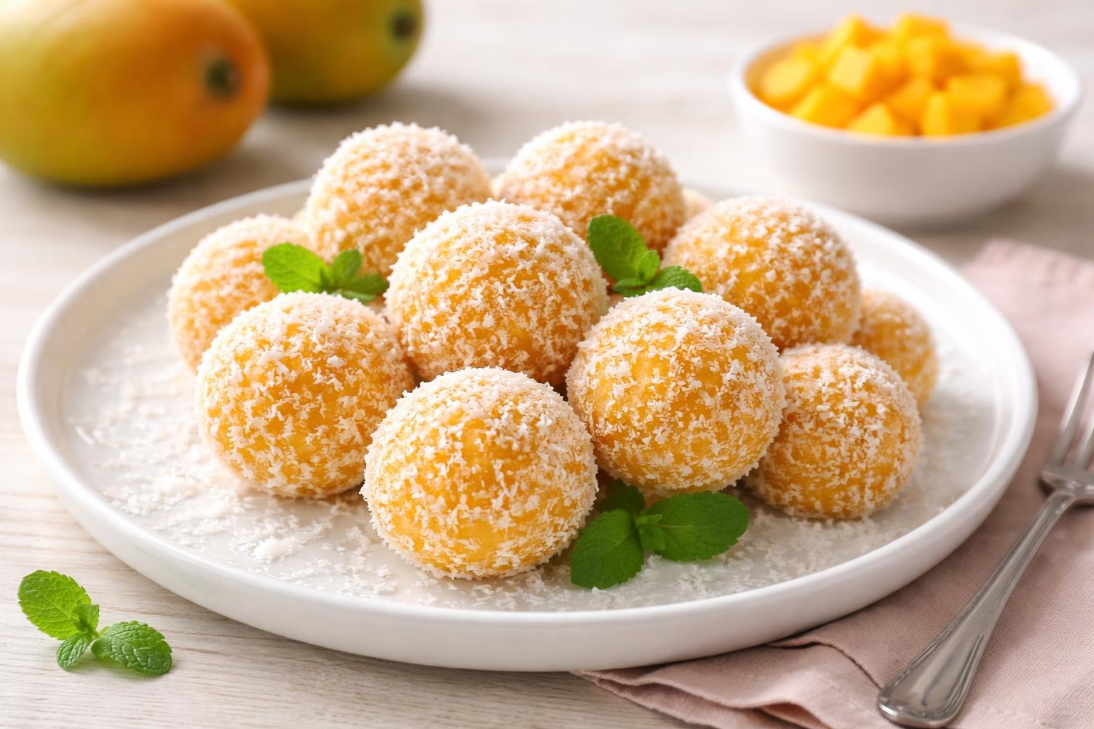 No Bake Mango Truffles Recipe