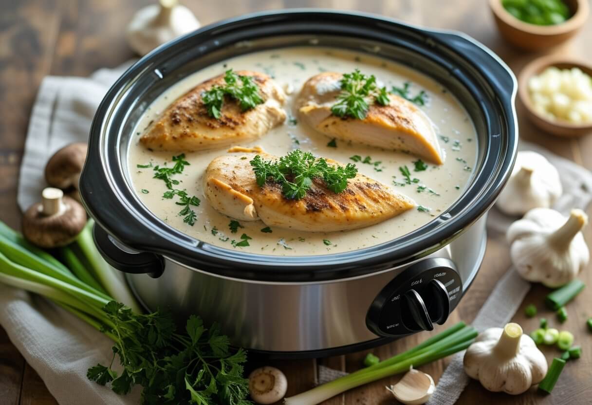 Creamy Crock Pot Angel Chicken Recipe