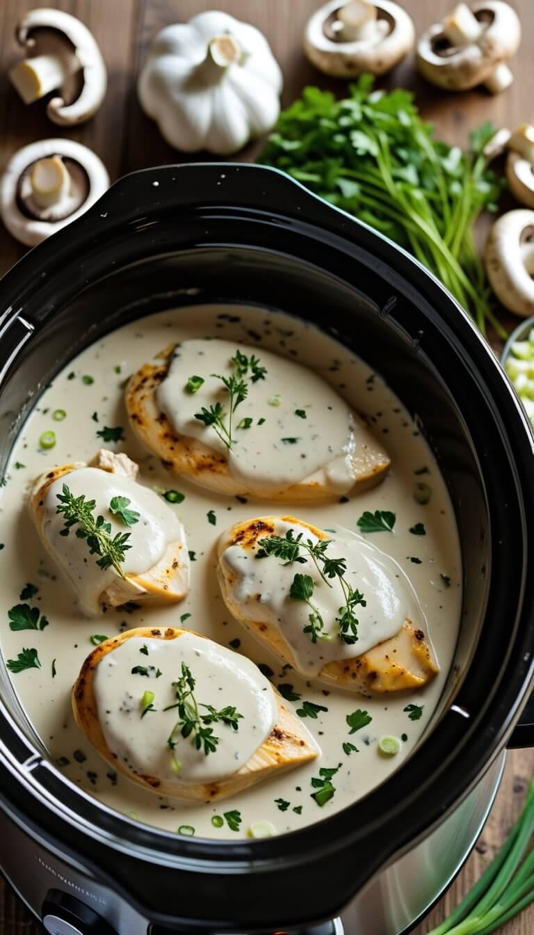 Creamy Crock Pot Angel Chicken