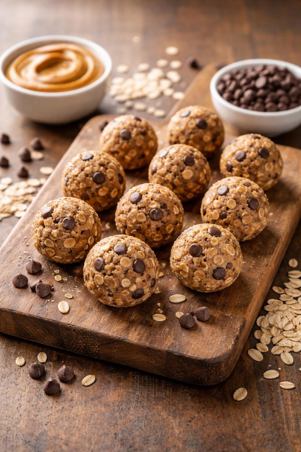 Peanut Butter Oatmeal Chocolate Chip Energy Bites