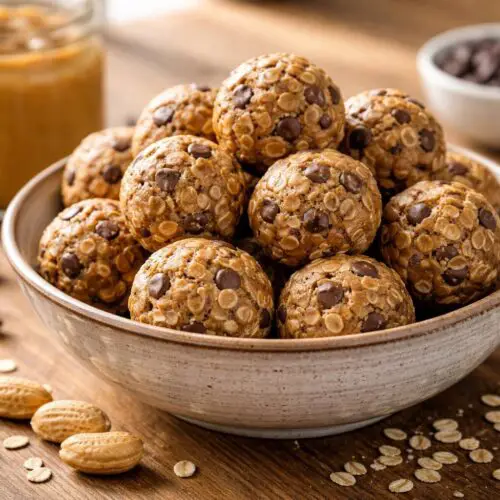 Peanut Butter Oatmeal Chocolate Chip Energy Bites Recipe