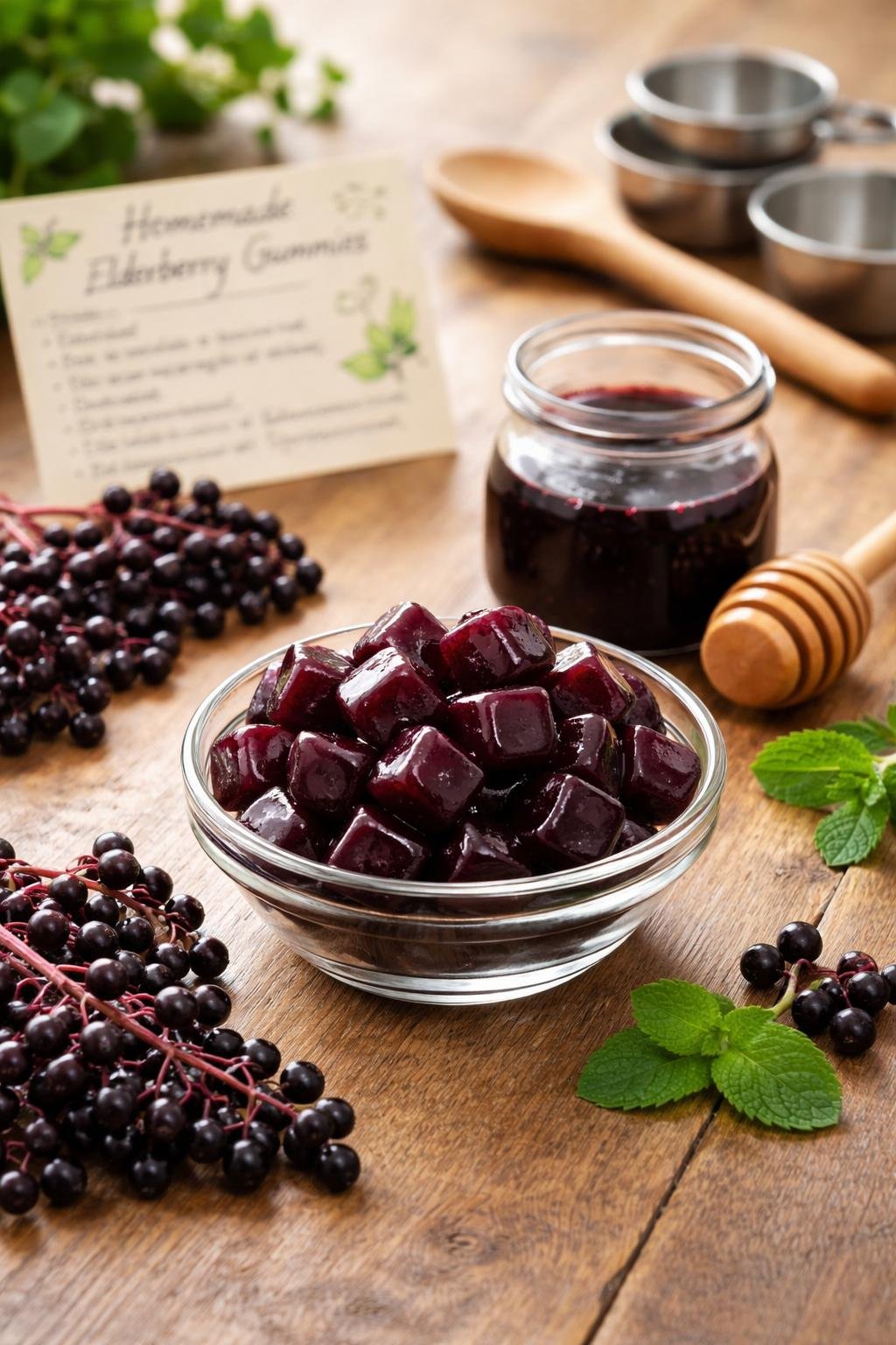 Homemade Elderberry Gummies
