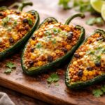 Bobby Flay Stuffed Poblano Peppers Recipe