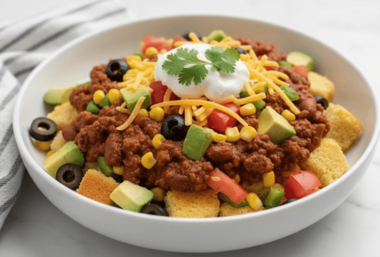 Chili Cornbread Salad Recipe
