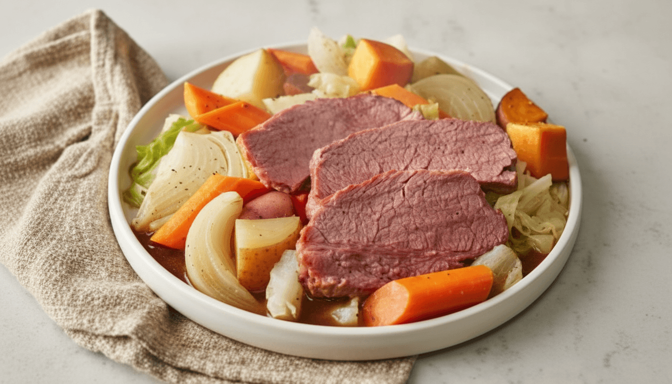 Slow Cooker Guinness Braised Corned Beef Recipe