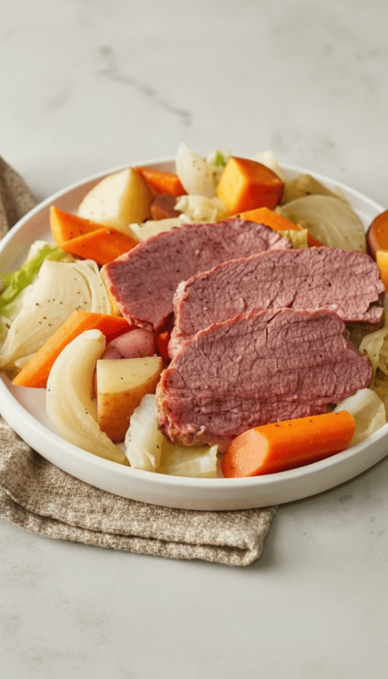 Slow Cooker Guinness Braised Corned Beef