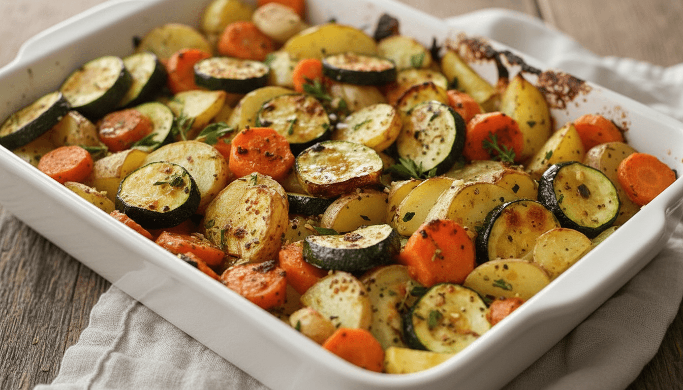 Garlic Herb Roasted Veggies Recipe