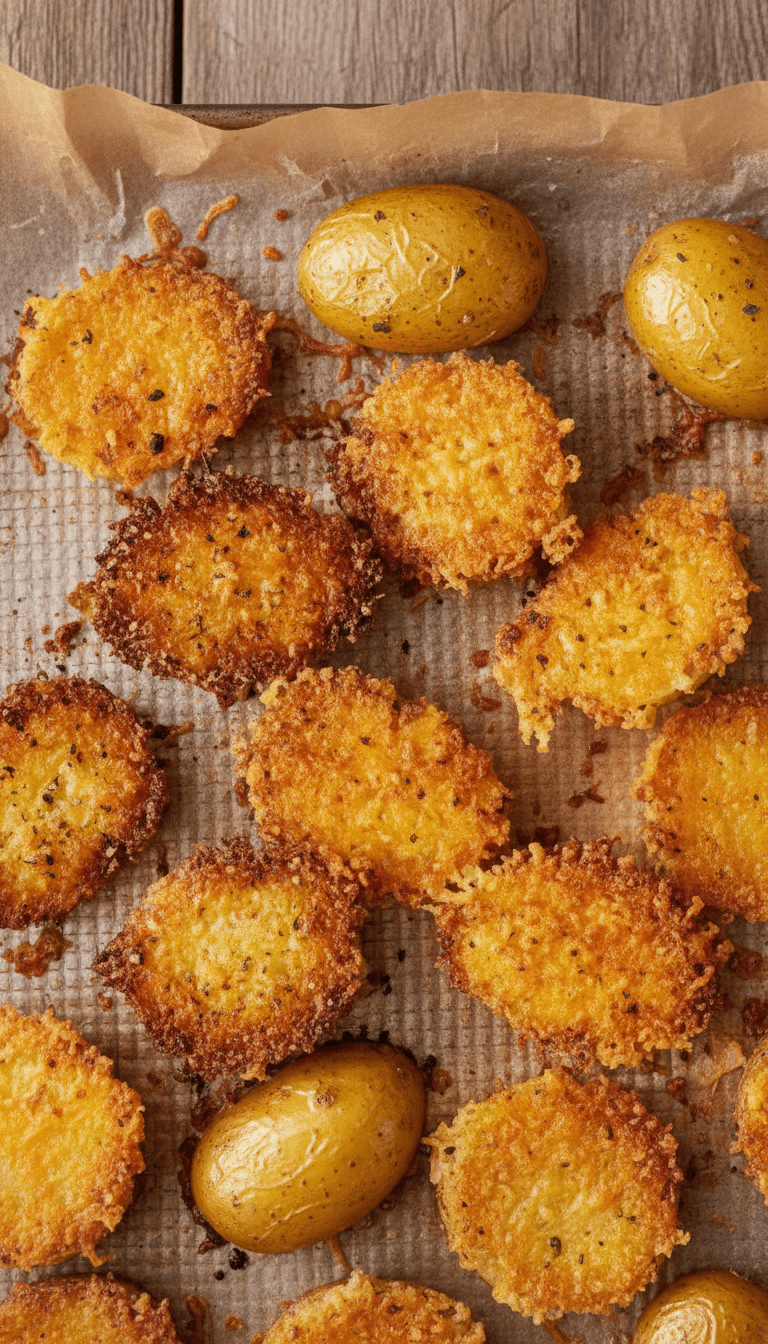 Crispy Crunchy Parmesan Potatoes