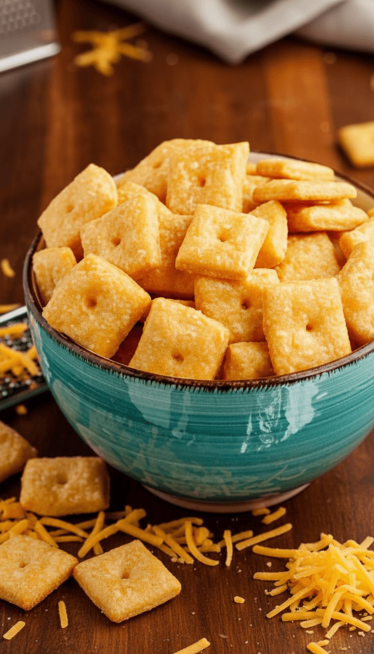 Homemade Cheddar Crackers