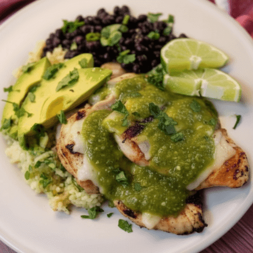 Grilled Salsa Verde Pepper Jack Chicken Recipe