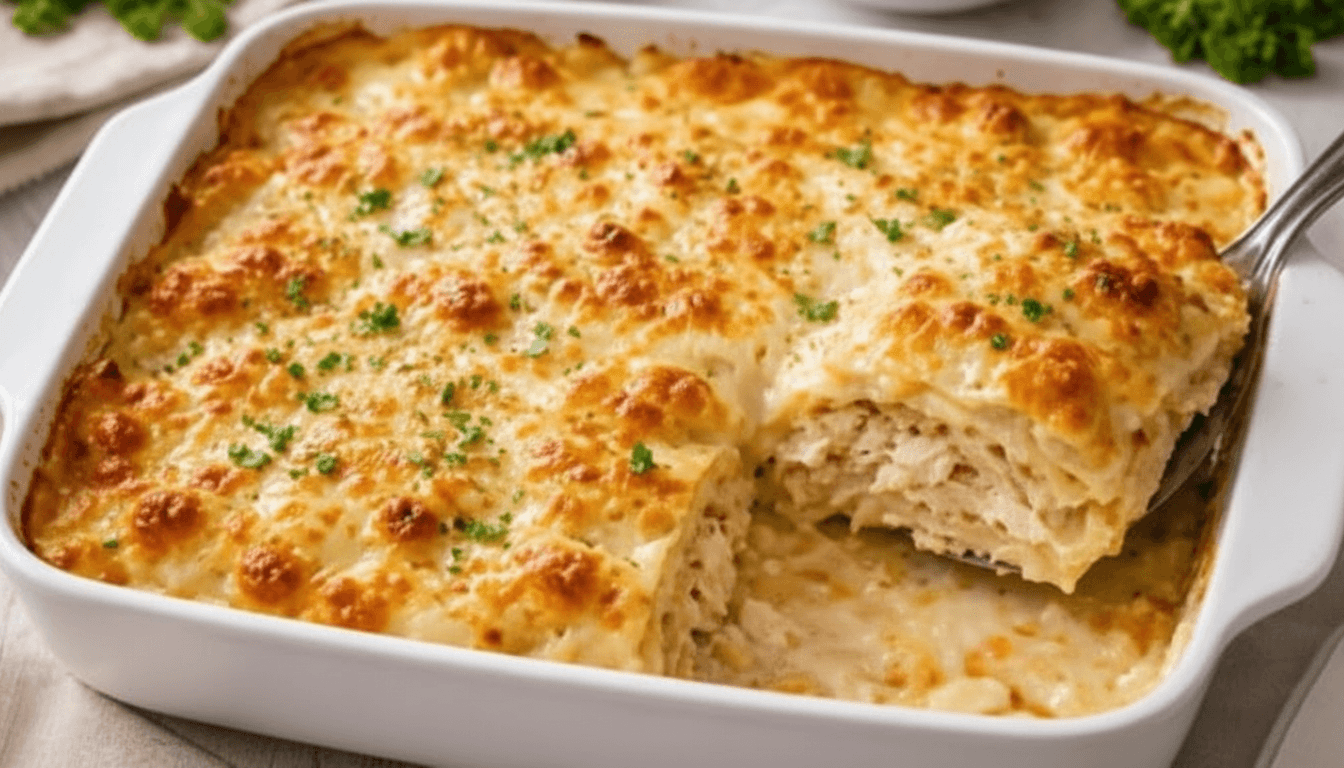 Joanna Gaines White Chicken Alfredo Lasagna Recipe