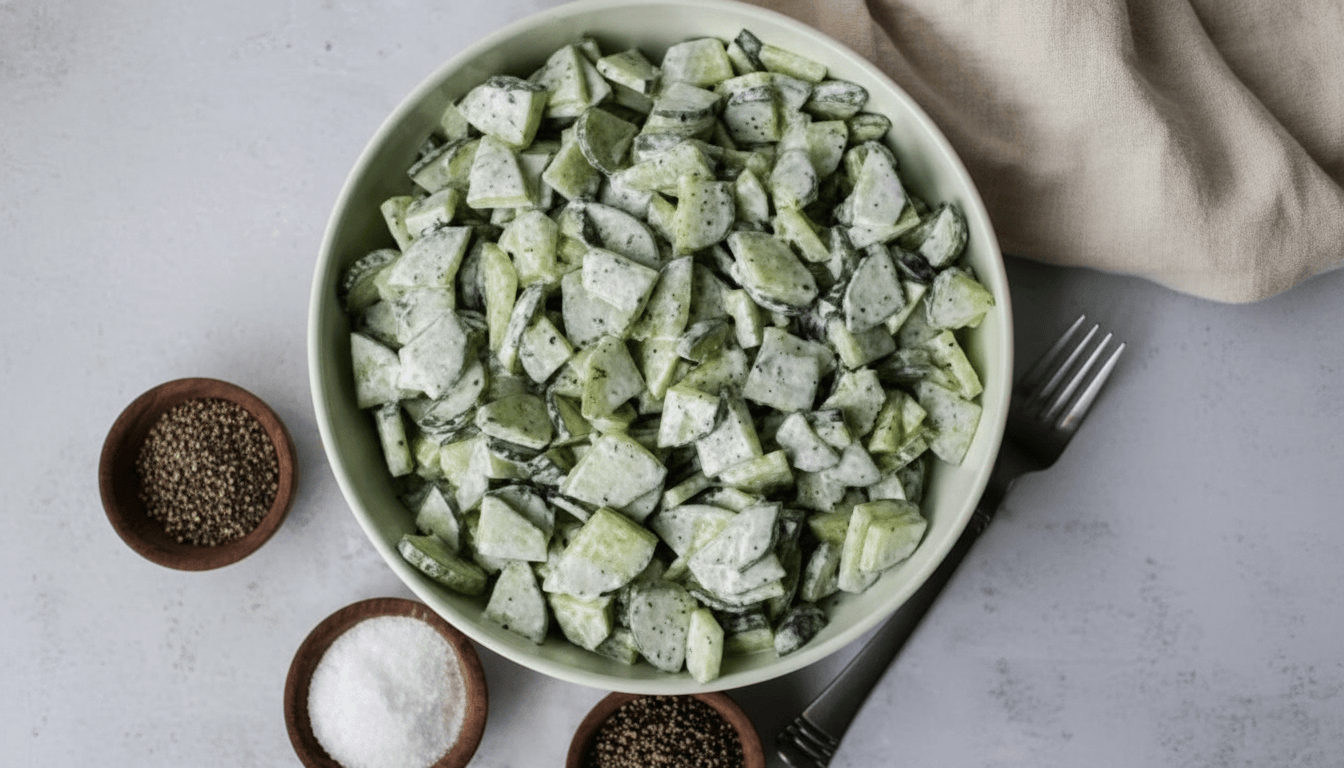 Creamy Cucumber Salad Recipe