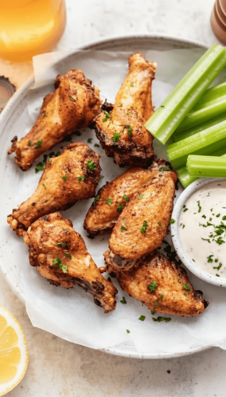 Crispy Dry Rub Chicken Wings