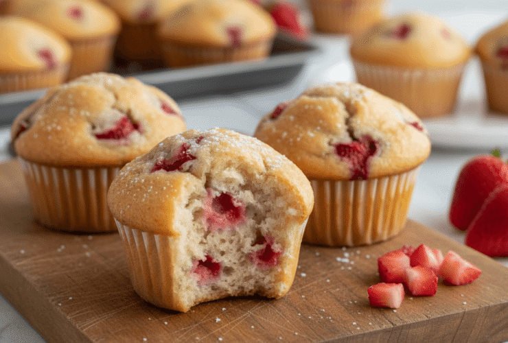 Homemade Strawberry Muffins Recipe