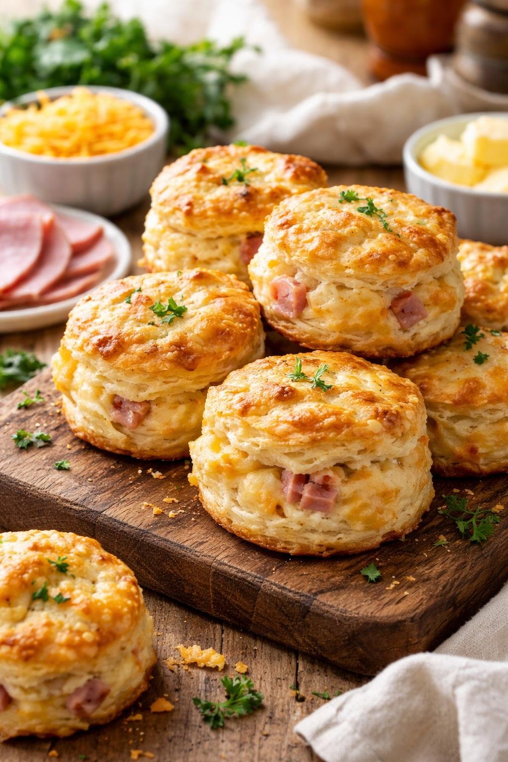 Ham And Cheese Biscuits 