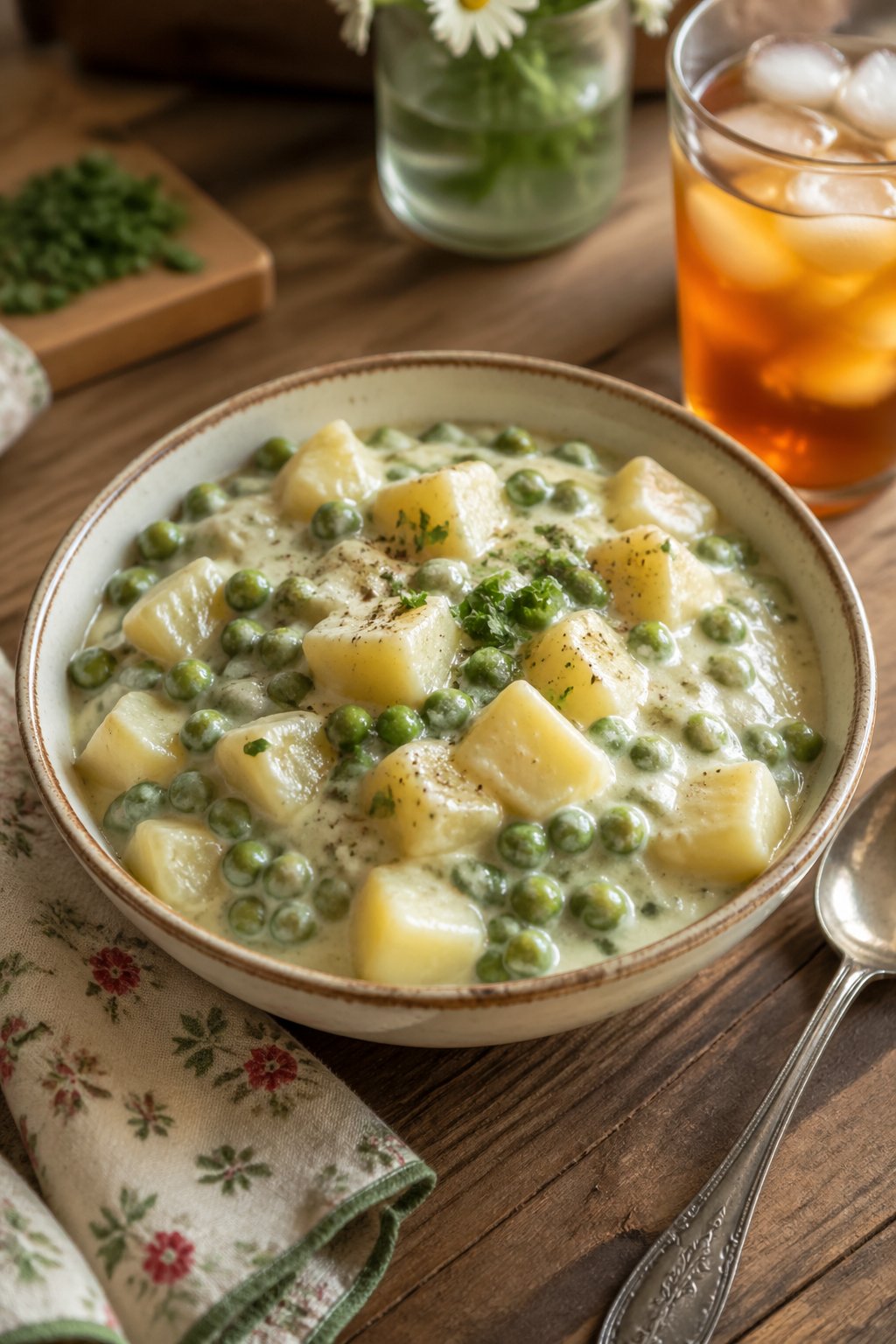 Pioneer Woman Creamed Peas and Potatoes 