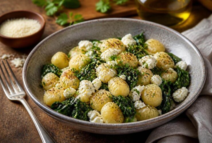 Gnocchi With Spinach And Feta Recipe