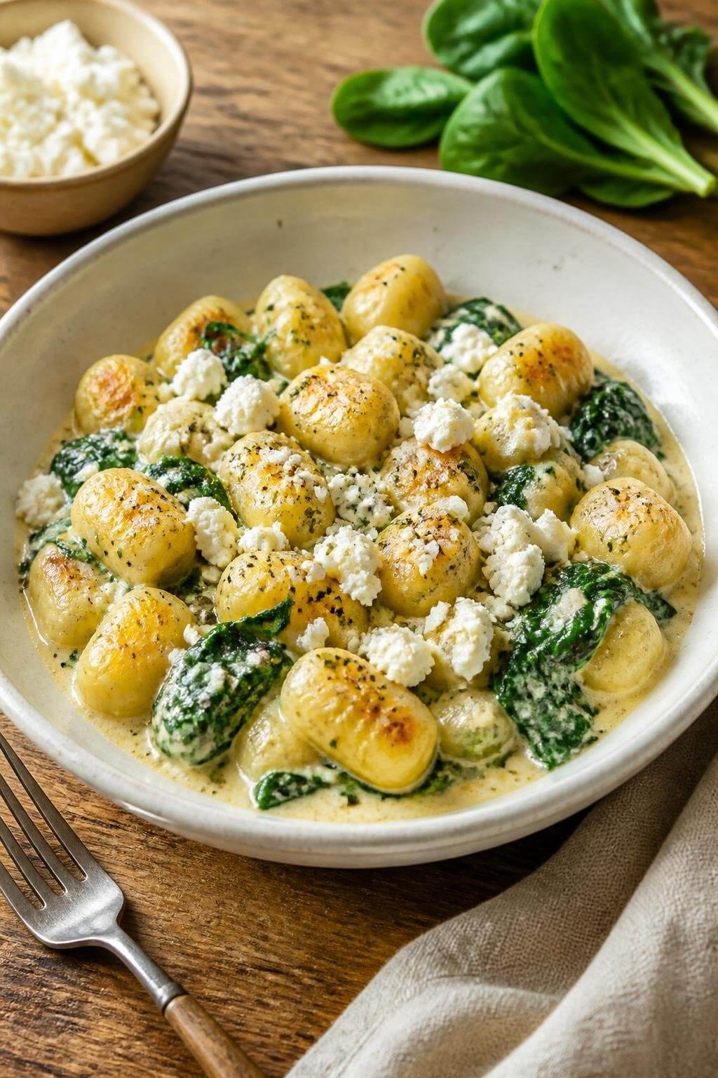Gnocchi With Spinach And Feta