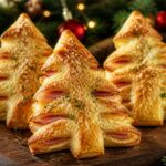 Ham & Cheese Puff Pastry Christmas Trees Recipe