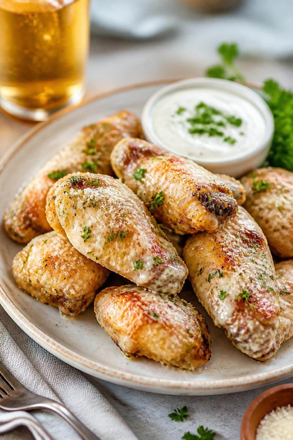 Garlic Parmesan Chicken Wings