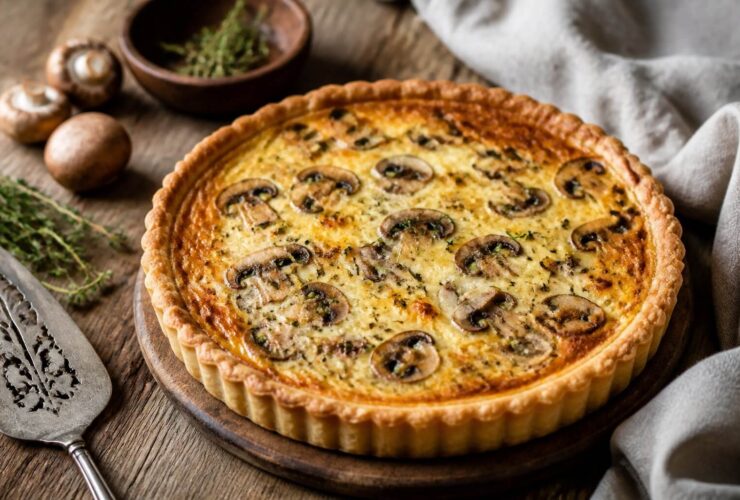 Joanna Gaines Mushroom Gruyére Quiche Recipe