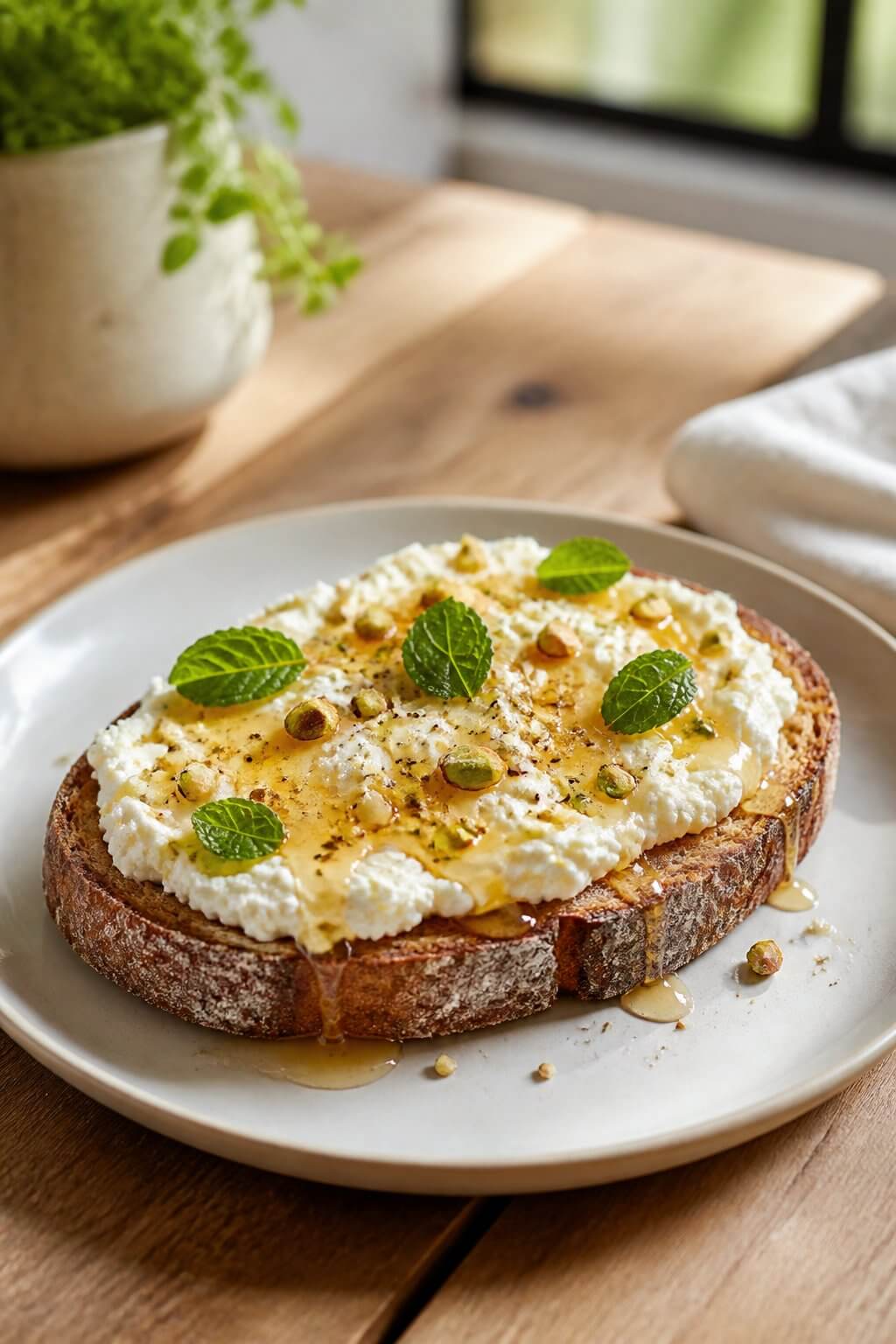 Joanna Gaines Ricotta and Honey Toast