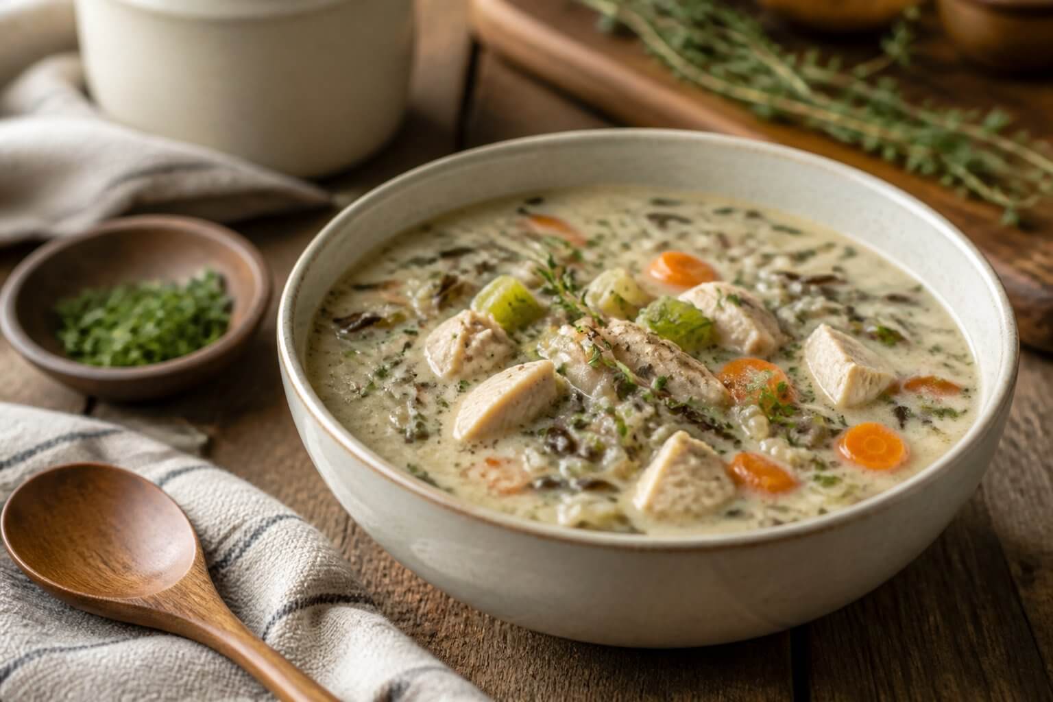 Joanna Gaines Chicken and Wild Rice Soup Recipe