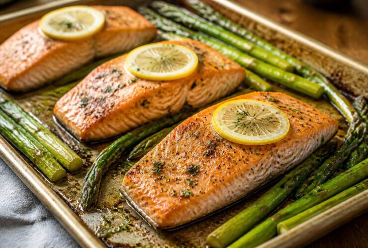 Joanna Gaines Sheet Pan Salmon with Asparagus Recipe