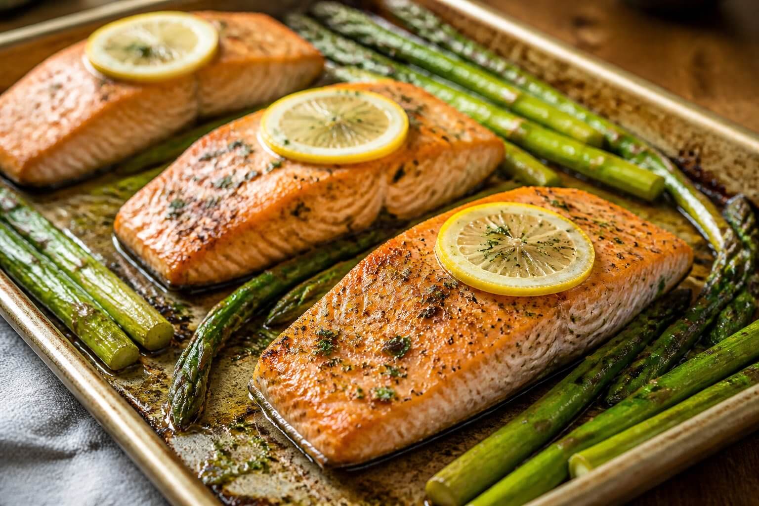 Joanna Gaines Sheet Pan Salmon with Asparagus Recipe