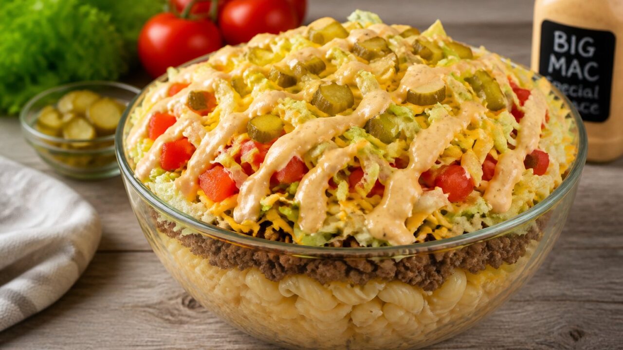 Big Mac Pasta Salad Recipe