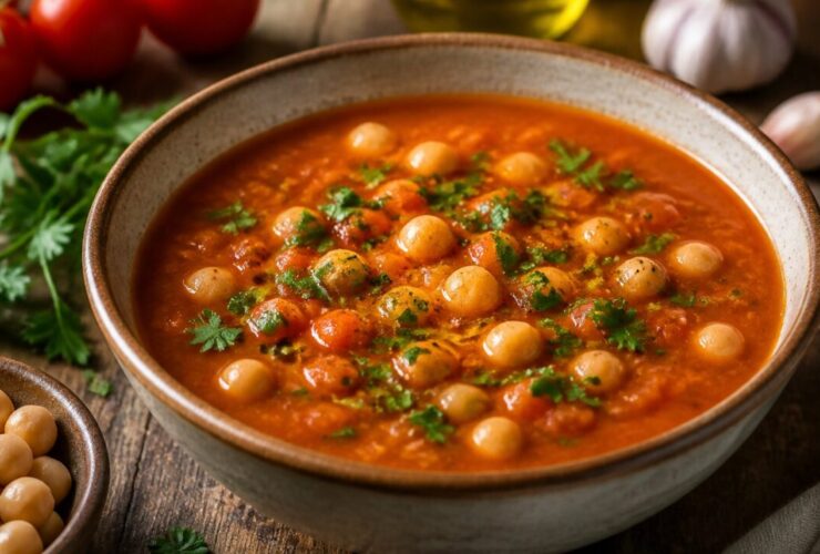 Chickpea Tomato Soup Recipe