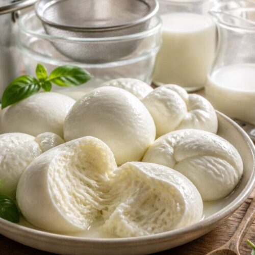 Homemade Mozzarella Cheese Recipe